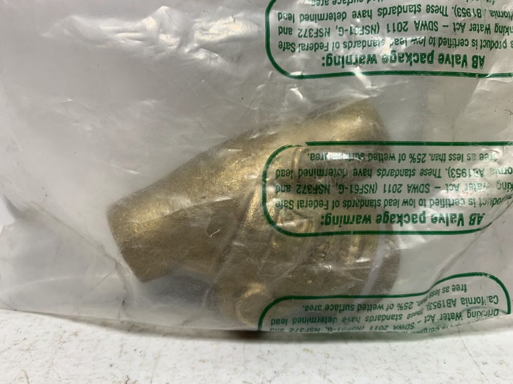 Red-White Valve 237AB Brass Check Valve 1/2"