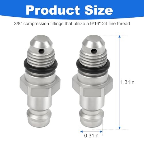 2 Pack - Bleeder Fitting Kit for SeaStar Front Mount Cylinders – 3/8"