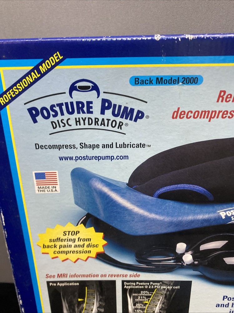 Posture Pump Disc Hydrator Elliptical Back Rocker With Box Model 2000