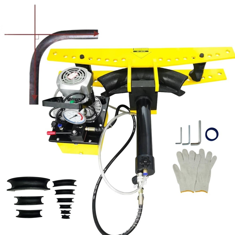 0.87-4.49"Hydraulic Round Pipe Bending Machine 750W Split Type Metal Pipe Bender