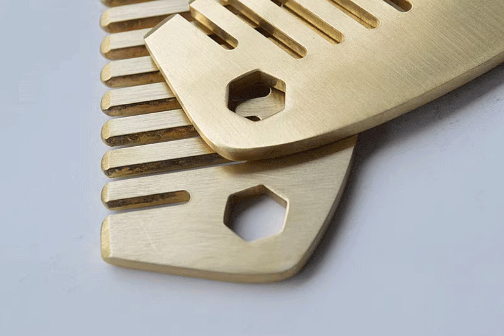 New Solid Brass Comb Pocket Multi Tools Comb Bottle Opener Wrench Man EDC Gift