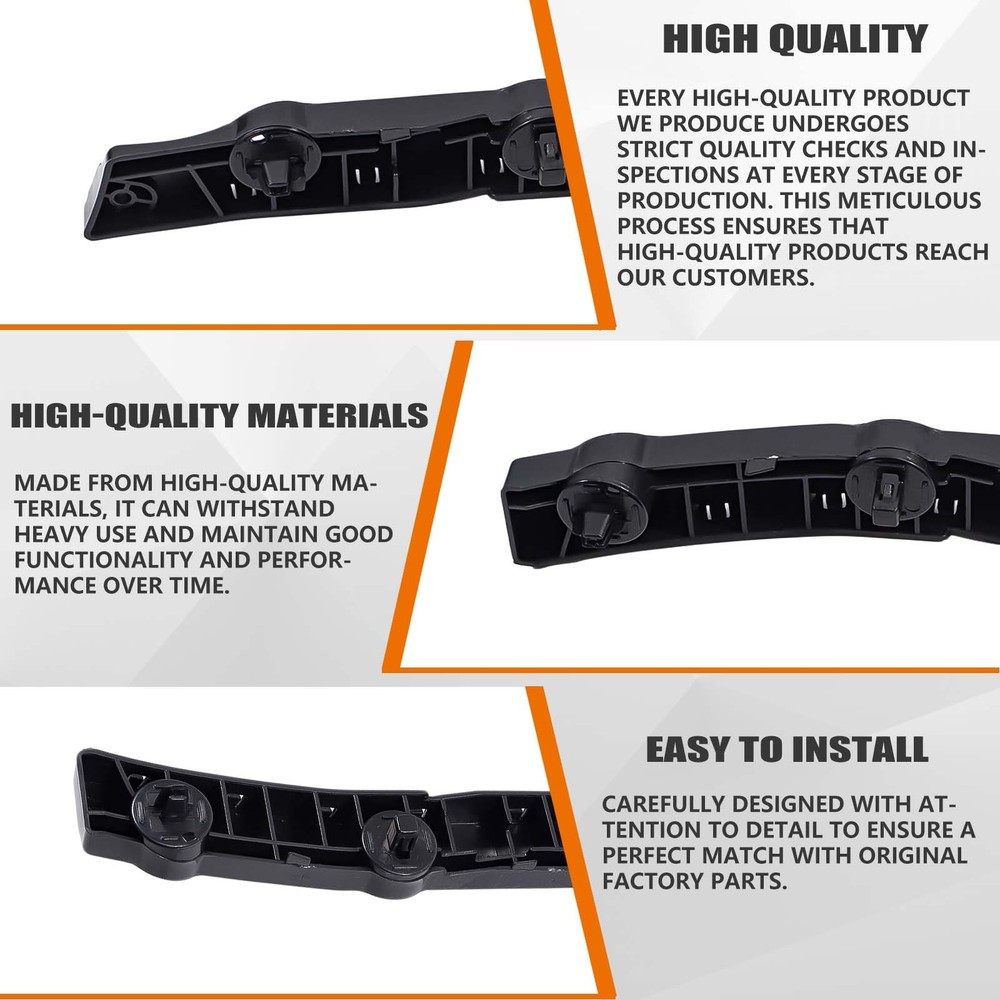 Front Bumper Brackets Support Retainer Left&Right For Nissan Rogue 2014-2019 SUV
