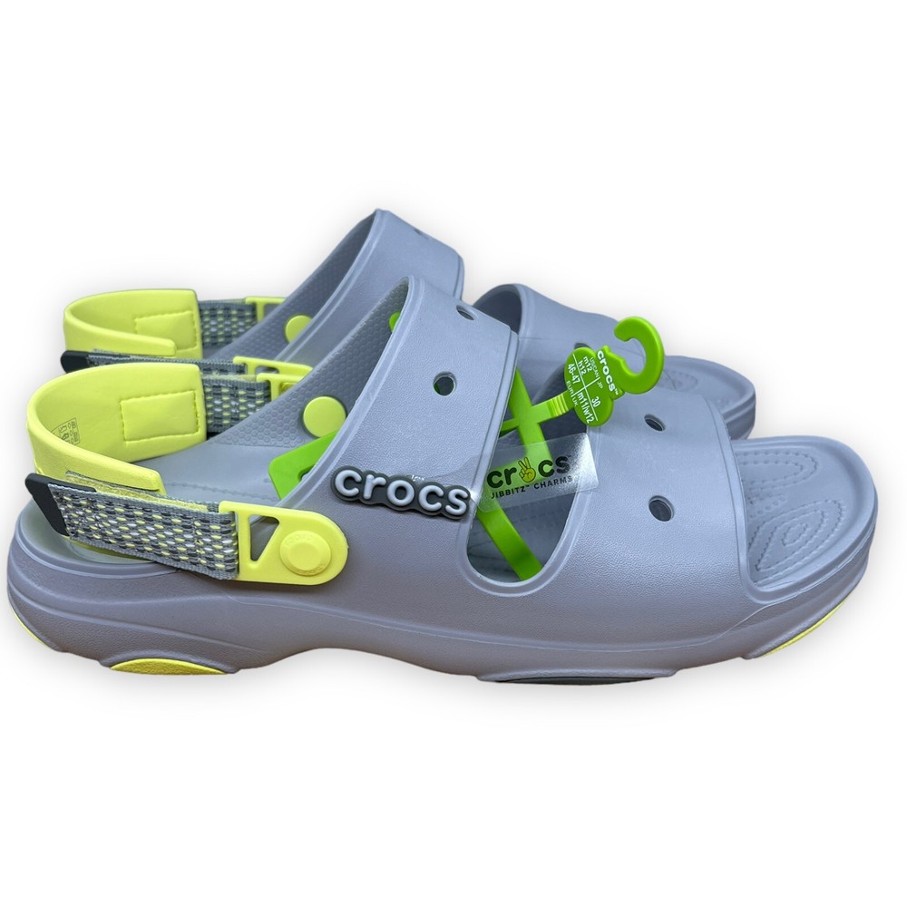 Crocs All Terrain Sandals Bluish Gray Size 12 Beach Paths walking Adjustable