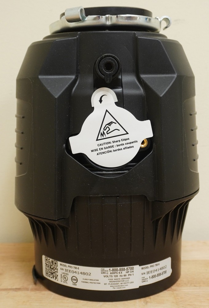 InSinkErator Evolution Pro 750 3/4 HP Continuous Feed Garbage Disposal~Cracked~