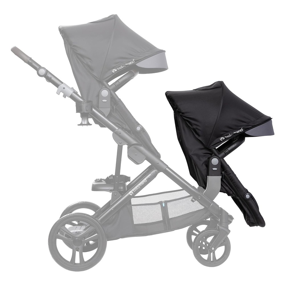 Morph Single to Double Stroller Second Seat, Dash Black