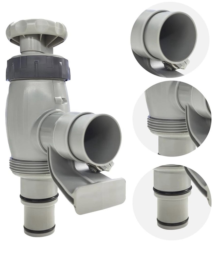Plunger Valves Essential Pool Hose Adapters Water Flows Control