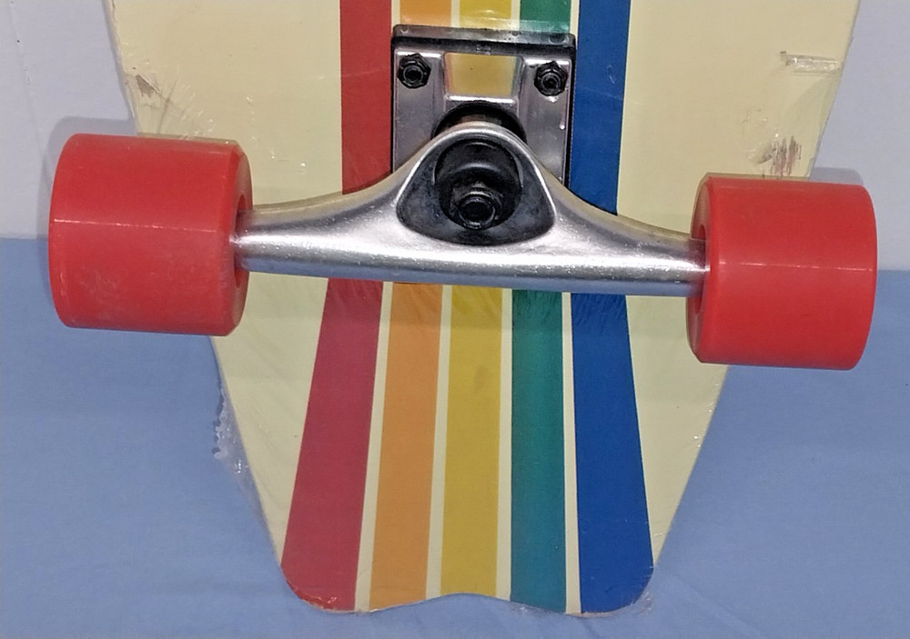 NEW Quest Boards Double Kicktail 32" Maple Skateboard Straight Line Rainbow Deck