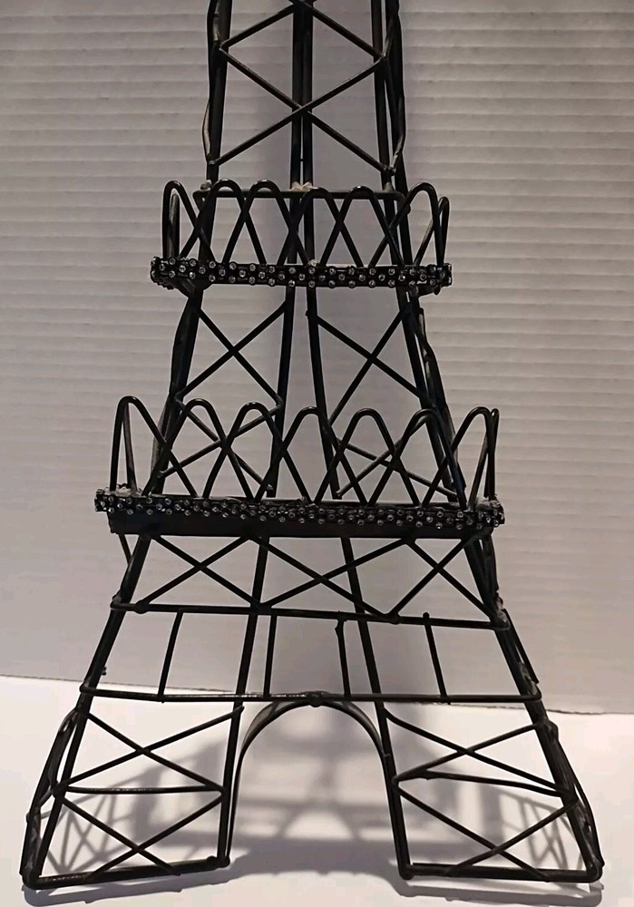 24" Eiffel Tower Structure Paris Wall Decor Metal Black