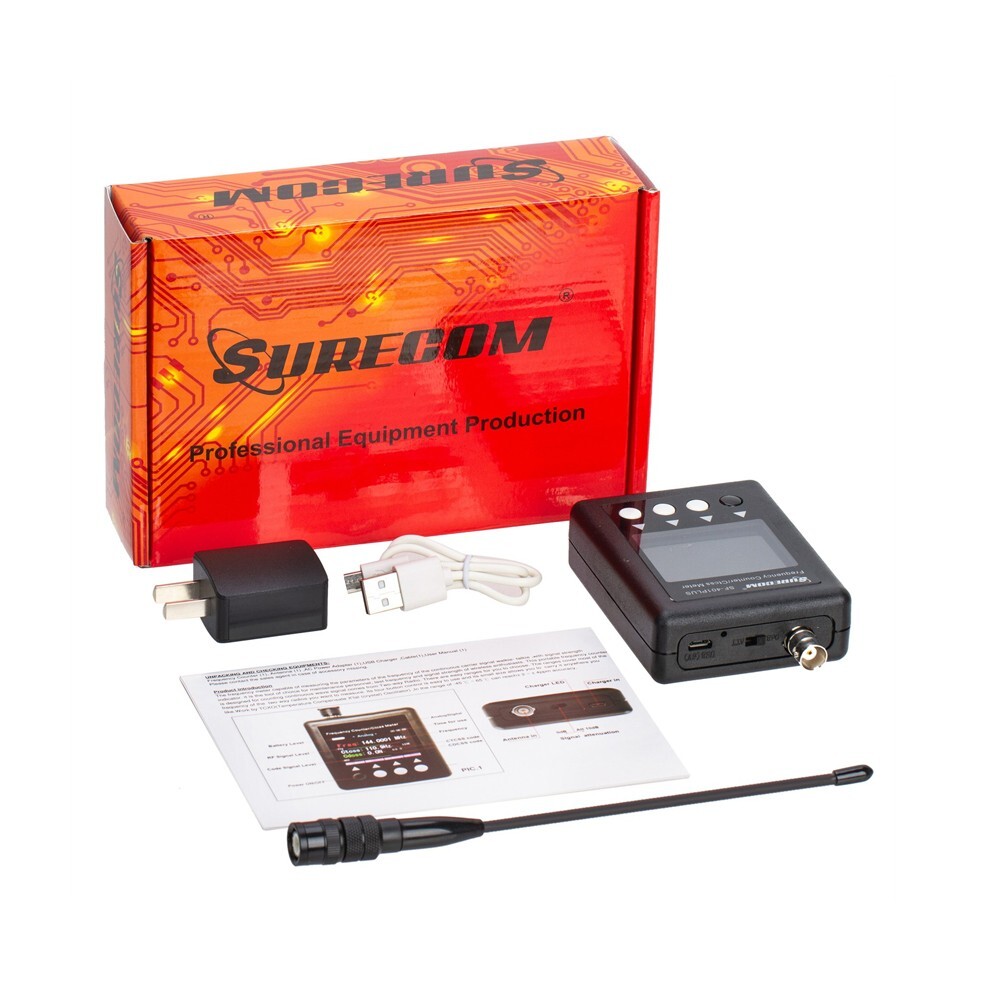 Frequency Counter SF-401 PLUS SURECOM Portable CTCSS/DCS Decoder for 2-way Radio