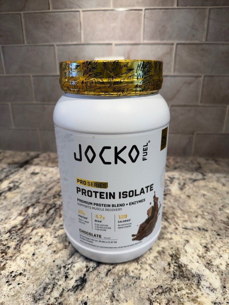 Jocko Fuel Protein Isolate Chocolate Powder 29.98oz
