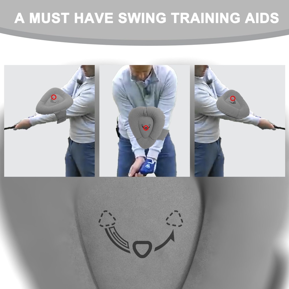 Golf Swing Training Aids Inflatable Triangle Teacher Fit Posture Correction P.