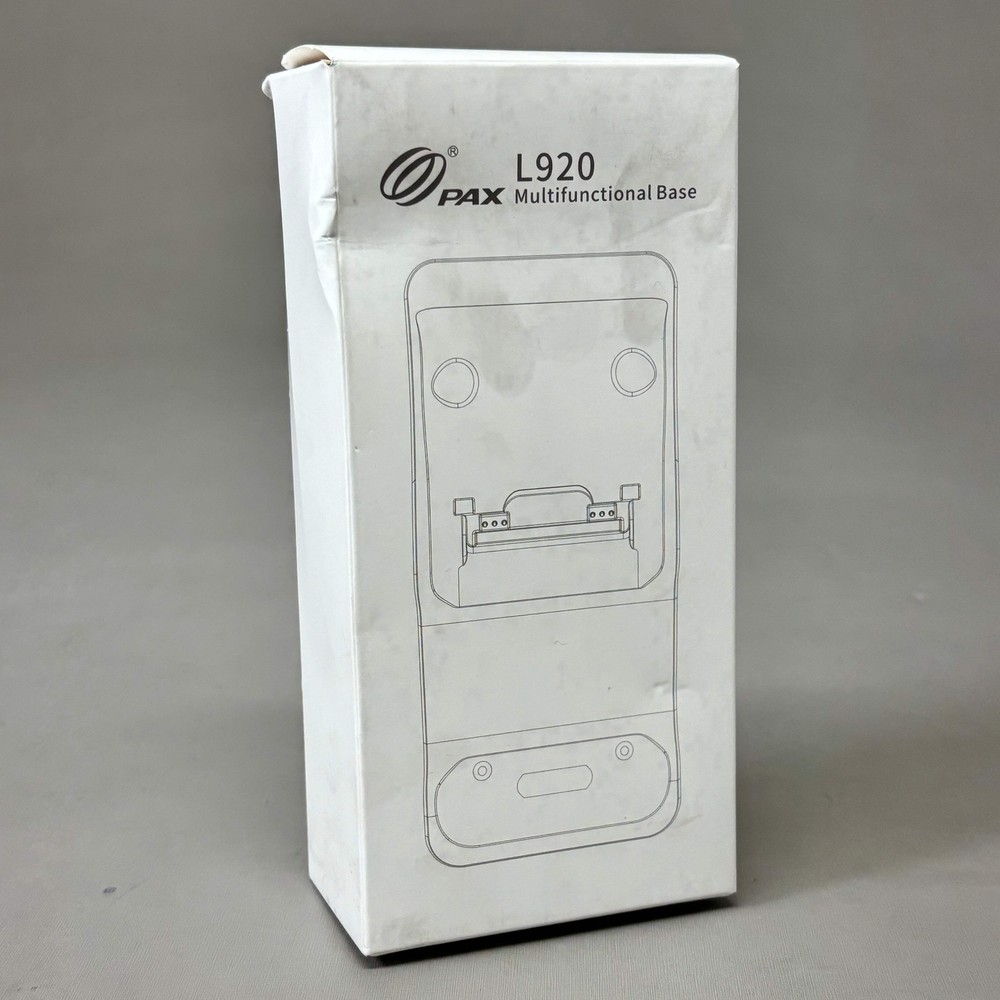 PAX Efficient Charging Dock w/ Ethernet & USB 920 Android Terminal White L920-BM