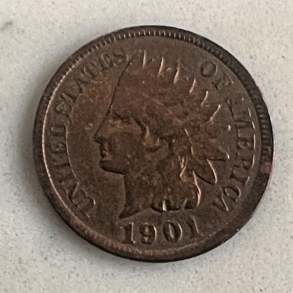 1901 US Indian Head One Cent Penny