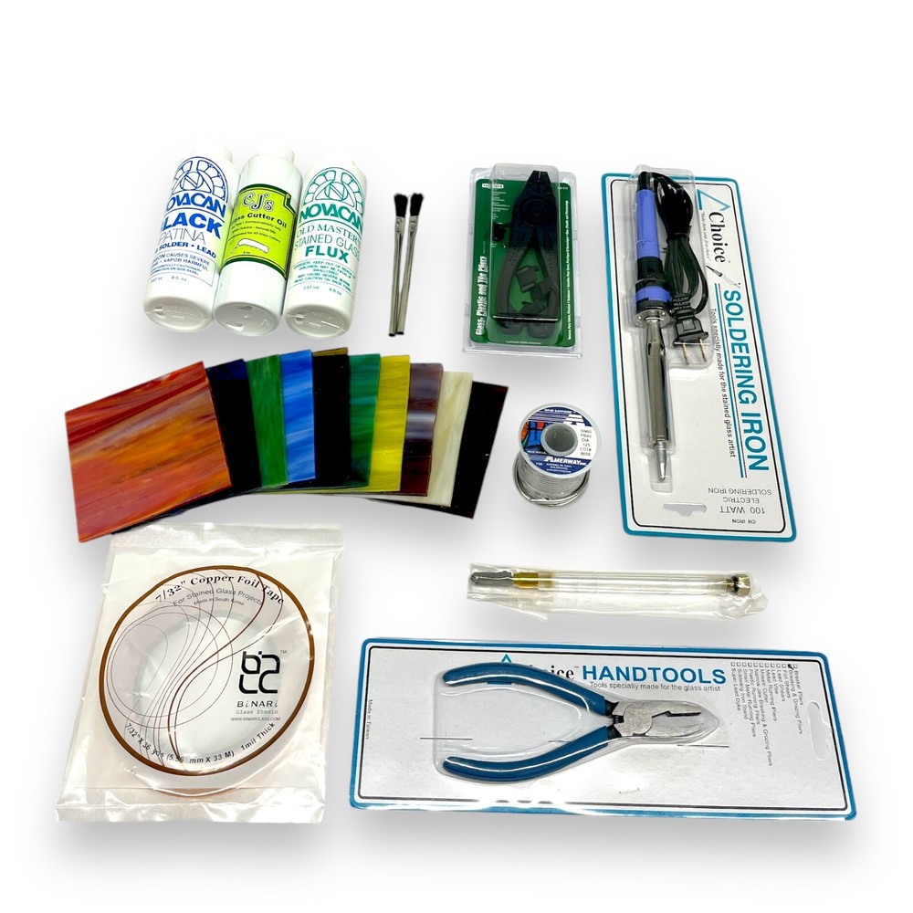 Stained Glass Beginner Kit (11 ITEM) - Now Free shipping