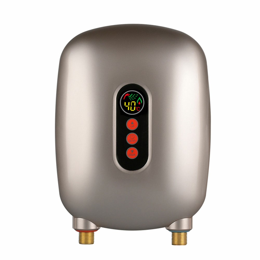 220V Electric Tankless Home Hot Water Heater Whole House Instant Heating 6500W