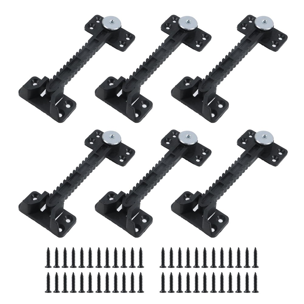 6Set Sofa Connector Interlocking,Black Invisible Connector Brackets, Sectiona...