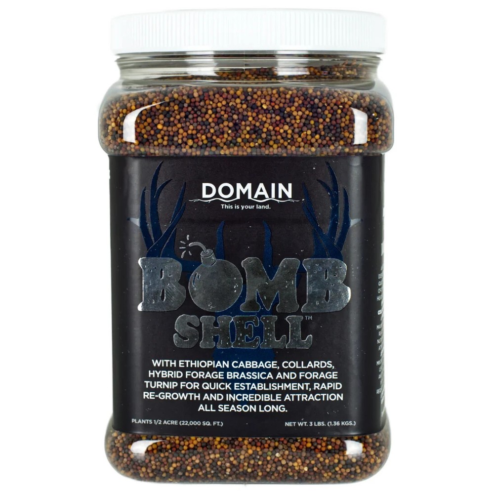 Domain Outdoor Bombshell Food Plot Seed for Deer, 1/2 Acre