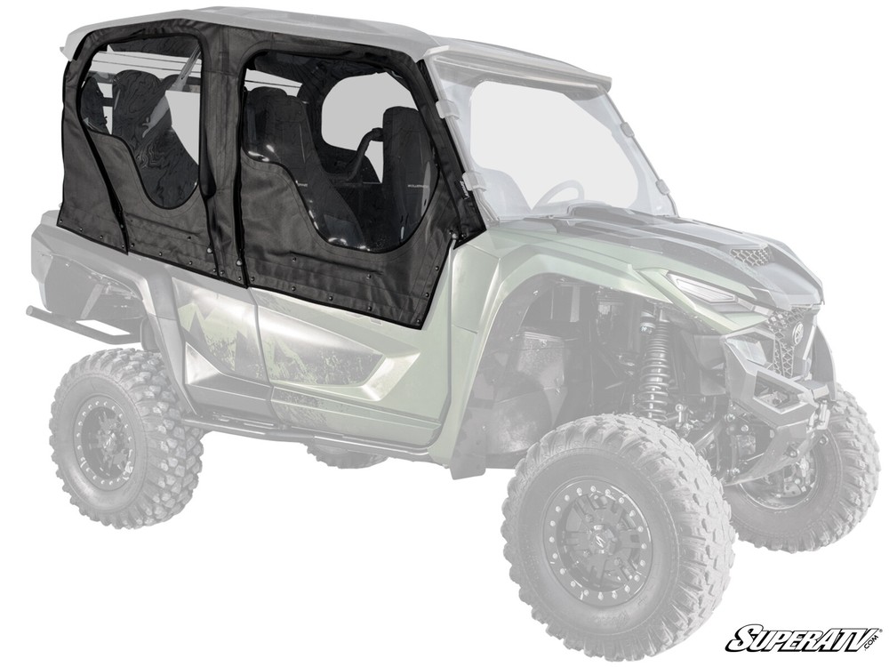 SuperATV Soft Cab Enclosure Doors & Rear Windshield for Yamaha Wolverine RMAX 4