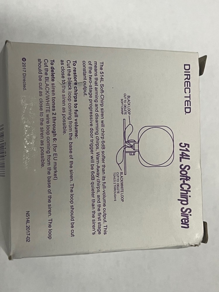 Directed Electronics 514L Revenger 6 Tone Siren DEI Avital Viper Python 120db+