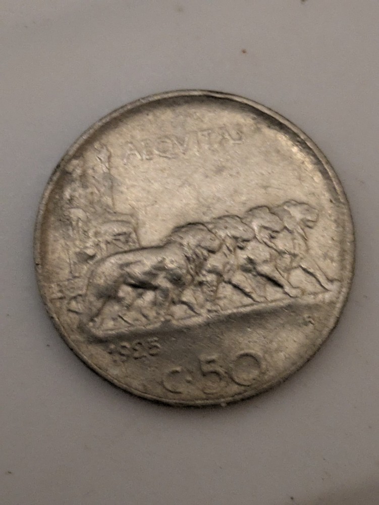 1925 ITALY 10 CENTESIMI KM-60