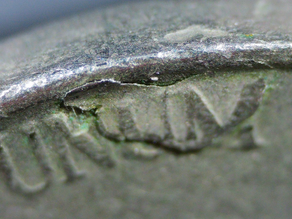 1952 S Jefferson Nickel error, reverse retained lamination