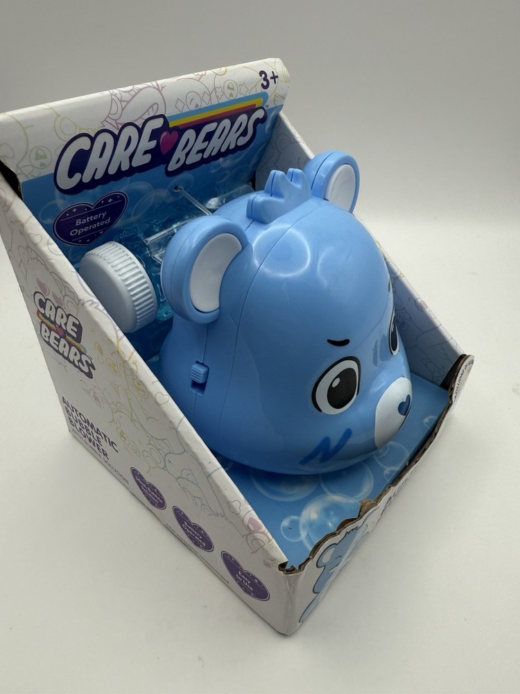 Care Bears Grumpy Bear Automatic Bubble Blower w/ Solution New In Box