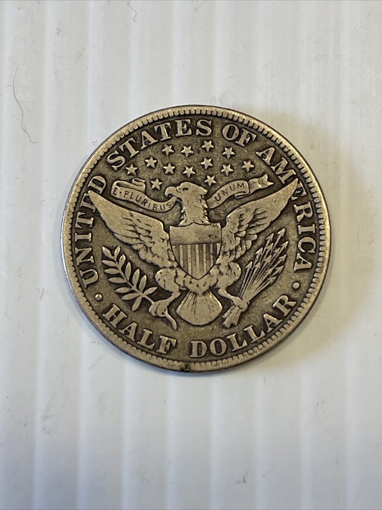 1912 Barber head half dollar AS