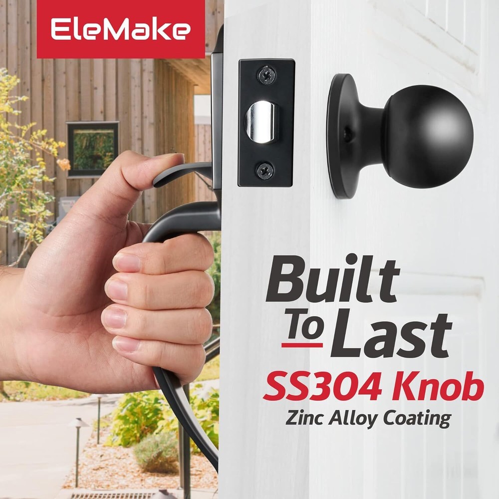 Door Handle Sets Double Front Door Handle Set With Door Knobs Matte Black Double