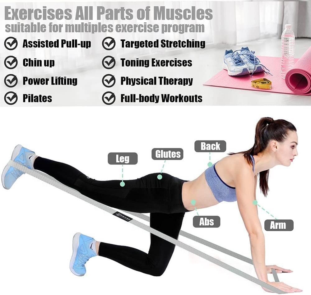 Long Resistance Bands for Working Out, Stretch Bands for Exercise Workout At ...