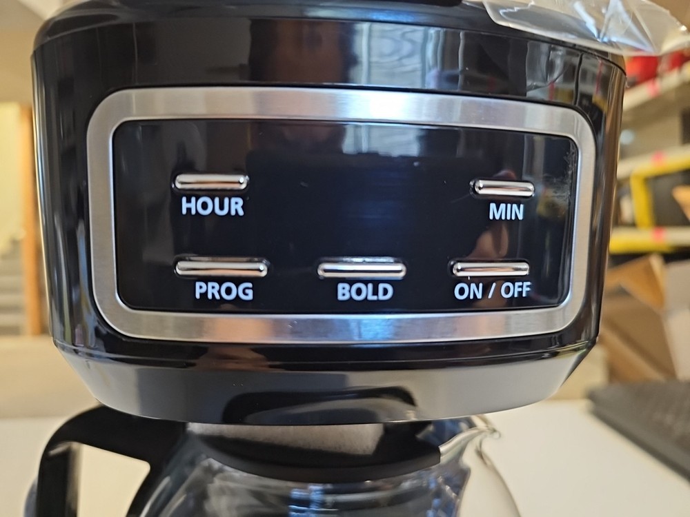 Coffee Maker, New, Open Box Mainstays 12 Cup Programmable