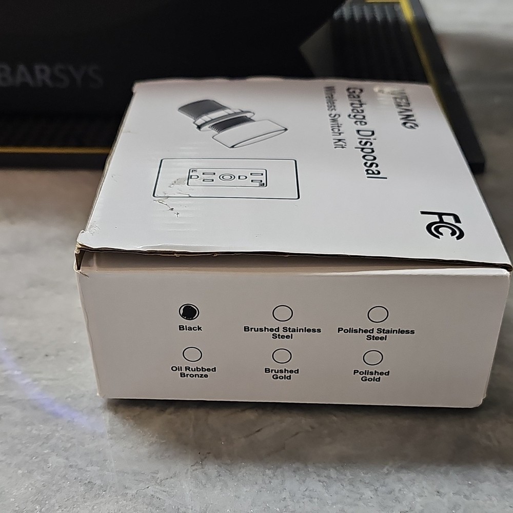 WEBANG 2 HP Wireless Switch Kit Black for Garbage Disposal Model WWS1S