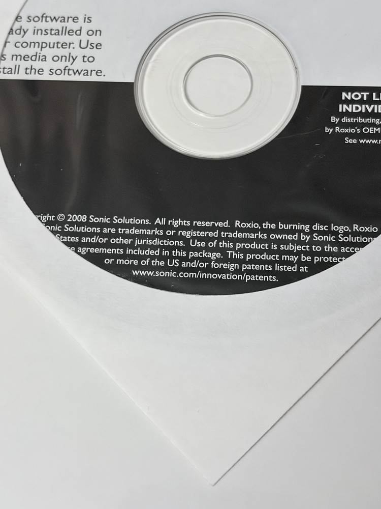 NEW Roxio Creator DE 10.2 Installation Software CD (2008) by:Sonic Solutions