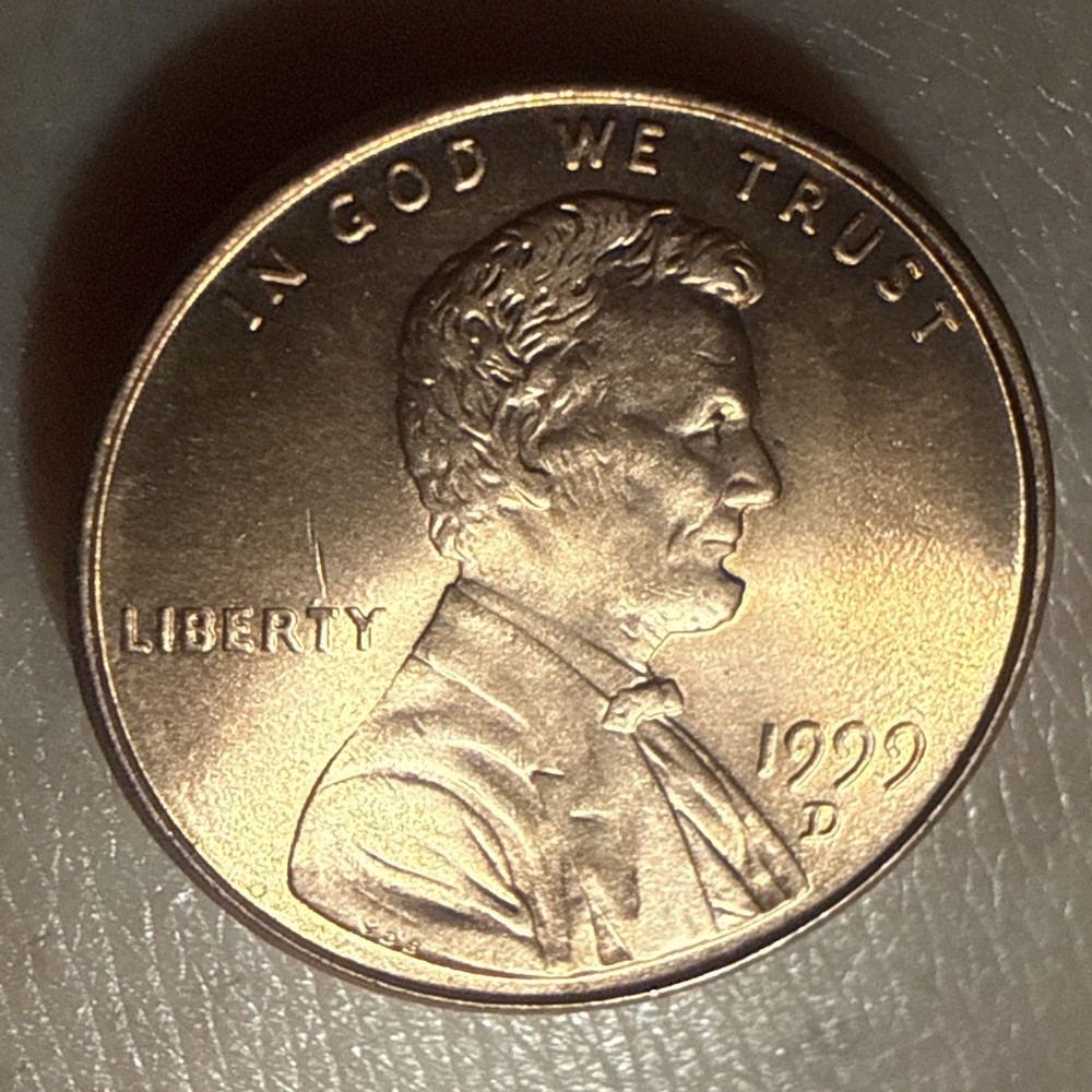 Stunning 1999 D Lincoln Memorial Cent RD Error