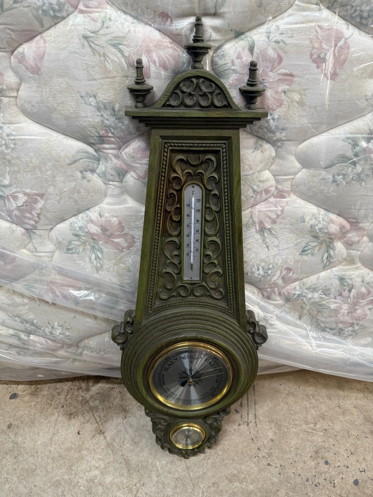 Vintage Barometer Thermometer Germany-Fast Ship