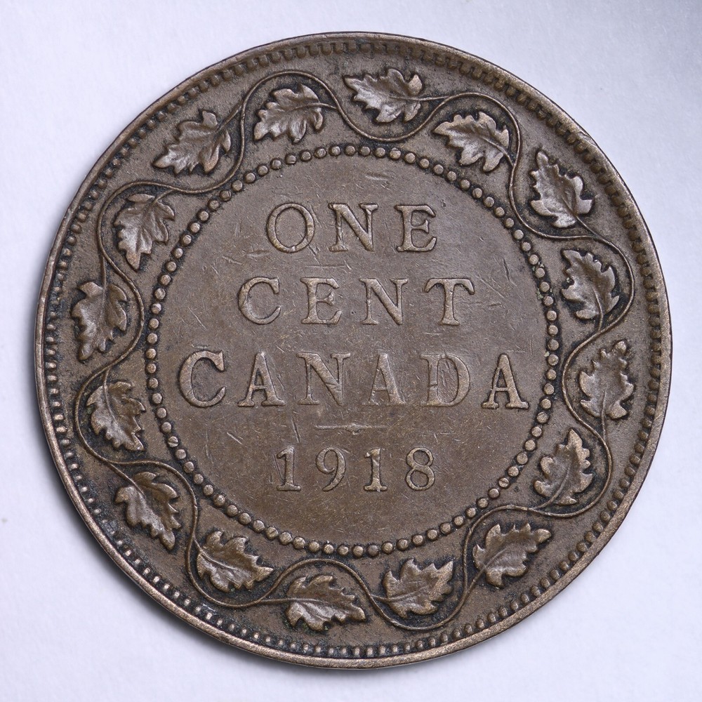 1918 Canada 1c One Cent Penny NICE COIN!