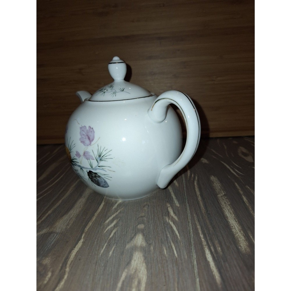 Teapot Japan Pinecones Pine Needles