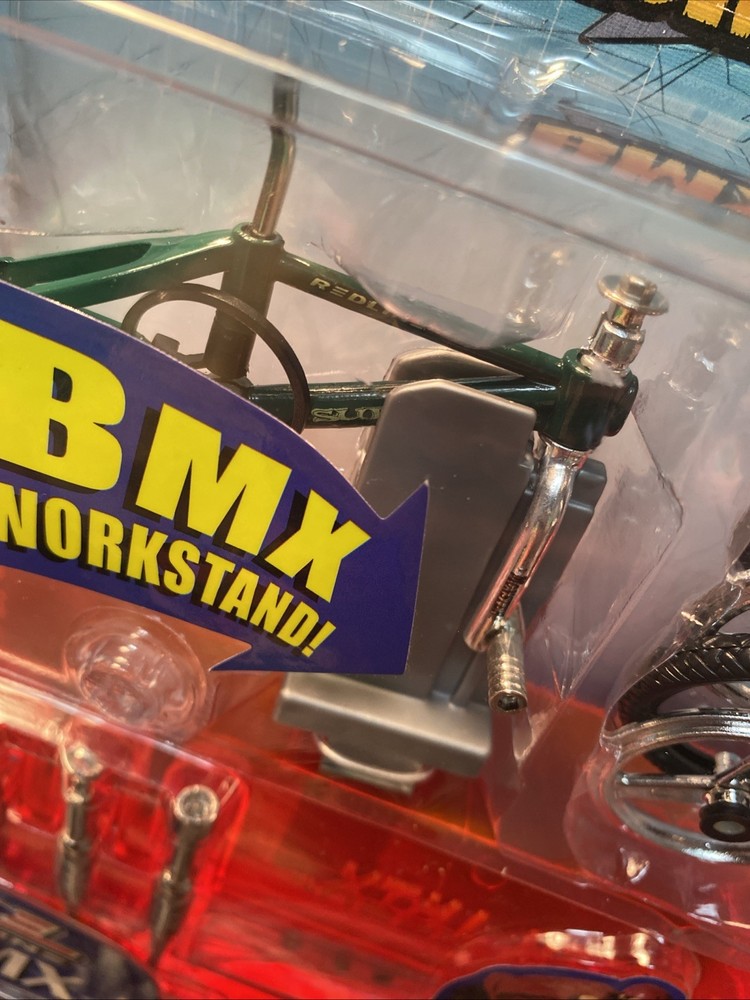 Flick Trix Pro Shop BMX C-Note & Supa X Bikes Green & Black Frames Spin Master
