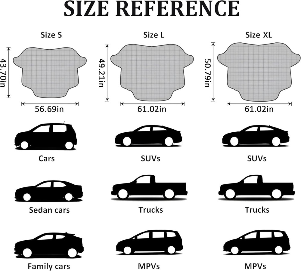Gintenco Car Windshield Snow Cover Large