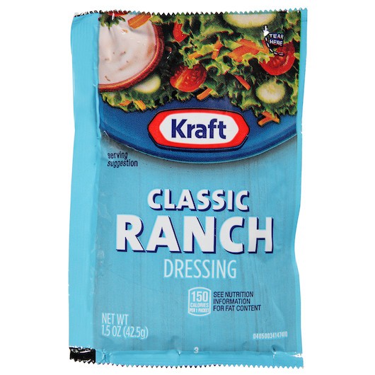 Kraft Ranch Dressing Single Serve, 1.5 Ounce, 60 Per Case