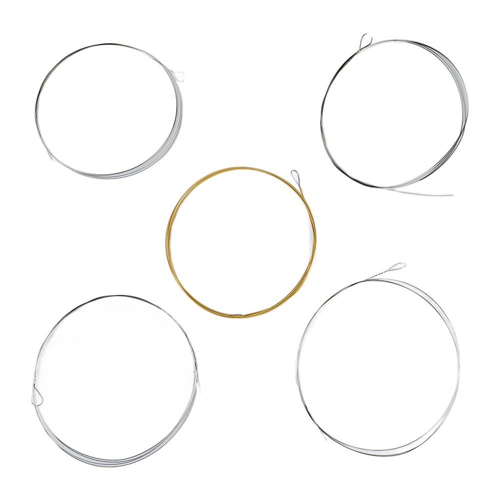 5 String Banjo String Stainless Steel Full Resonance Thick High Notes Strings