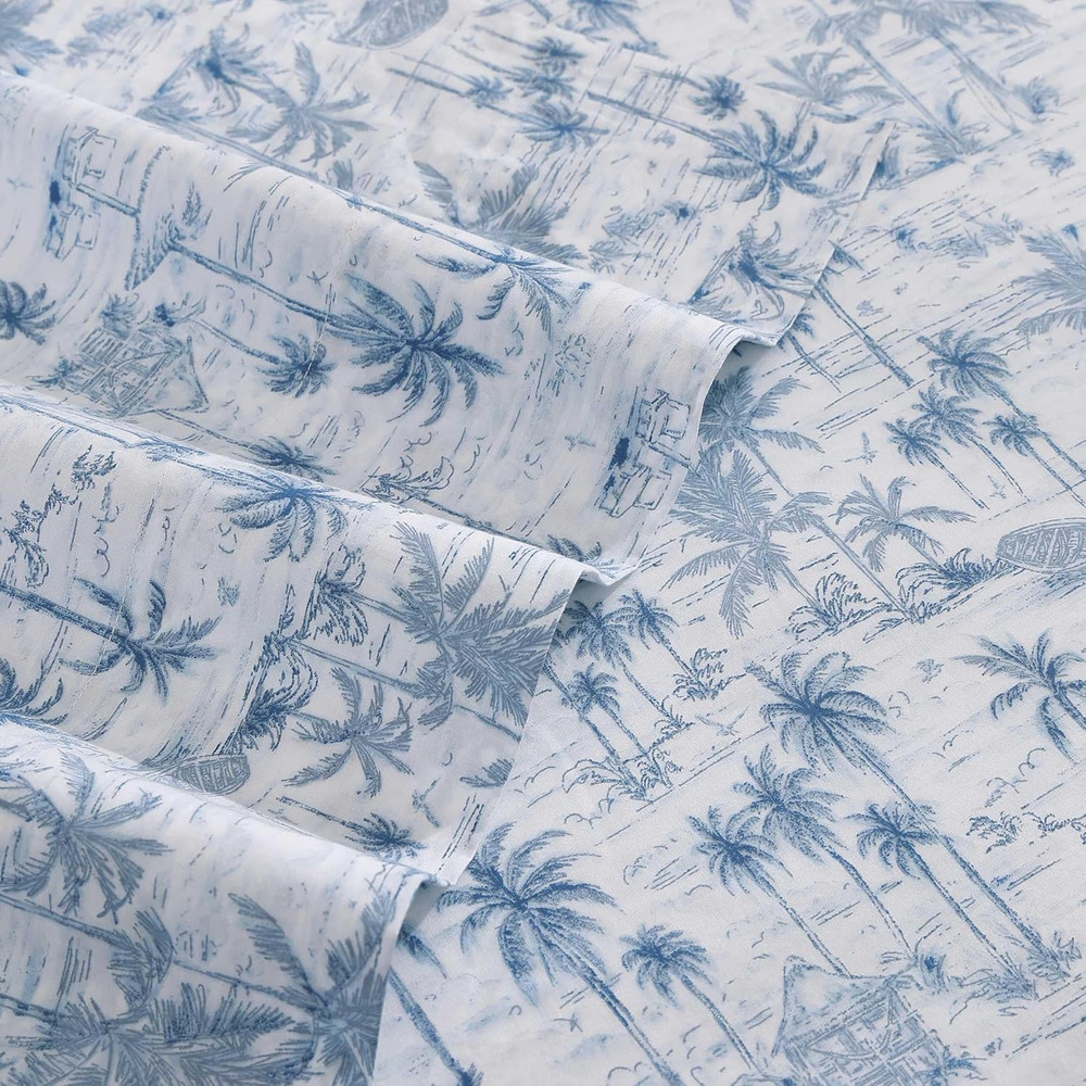 - Queen Sheets, Super Soft Cotton Percale Bedding Set with Matching Pillowcases,