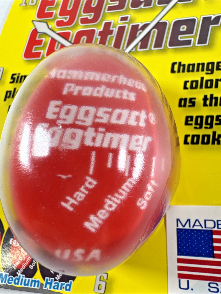 NOS SEALED 2008 Eggsact Eggtimer Boiled Egg Color Changing Timer HARD TO FIND
