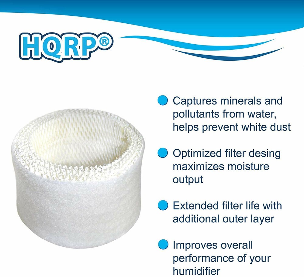 HQRP Wick Filter for ReliOn Humidifier WA-8D Prefilter Replacement