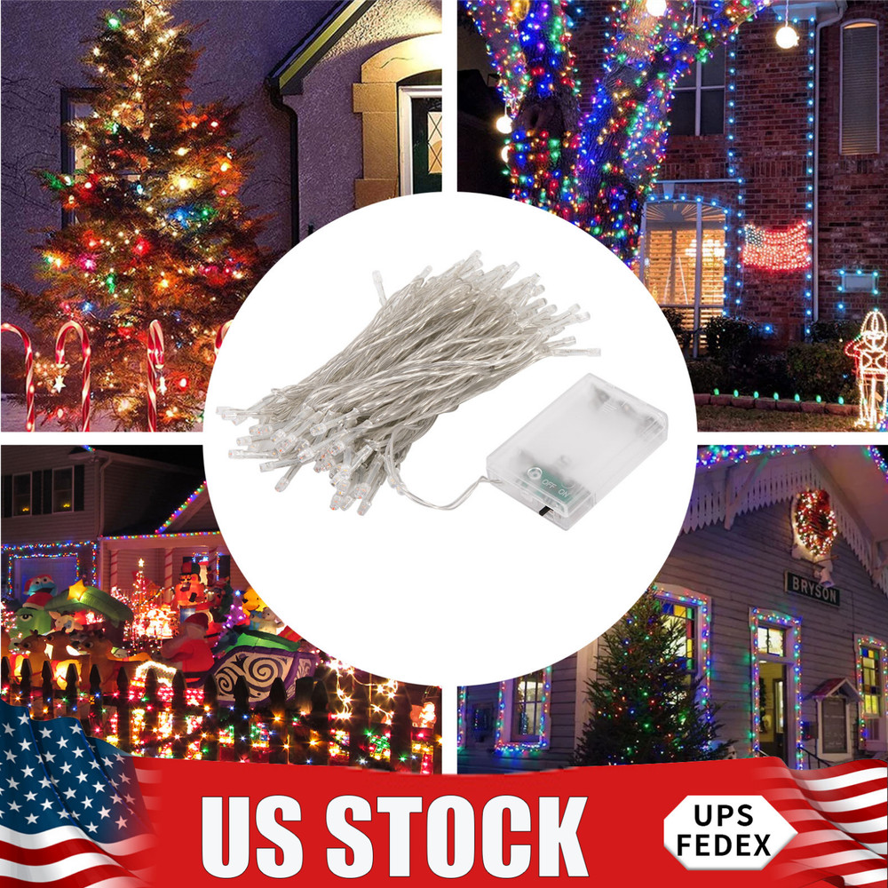 80-LED-Bead String Light 4 Colors Decorative Light Atmosphere Lamp W/ Controller