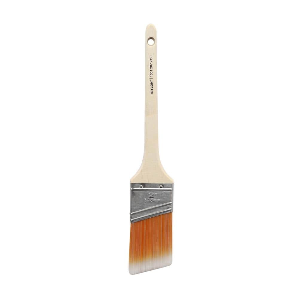 Premium 2 In. Polyester Trylon Thin Angled Sash Paint Brush