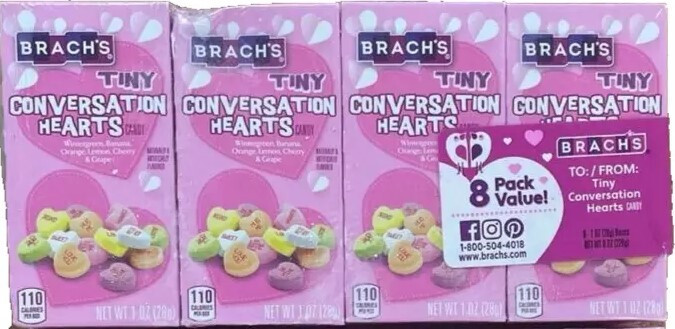 Brach's BULK (80 Box Lot) Tiny Conversation Hearts Candy NEW Sealed BB 02/2026