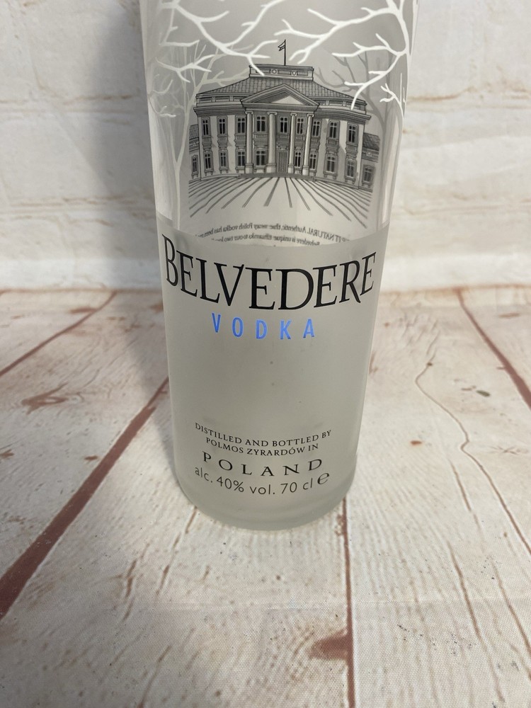 EMPTY Belvedere Vodka Glass Bottle 70cl