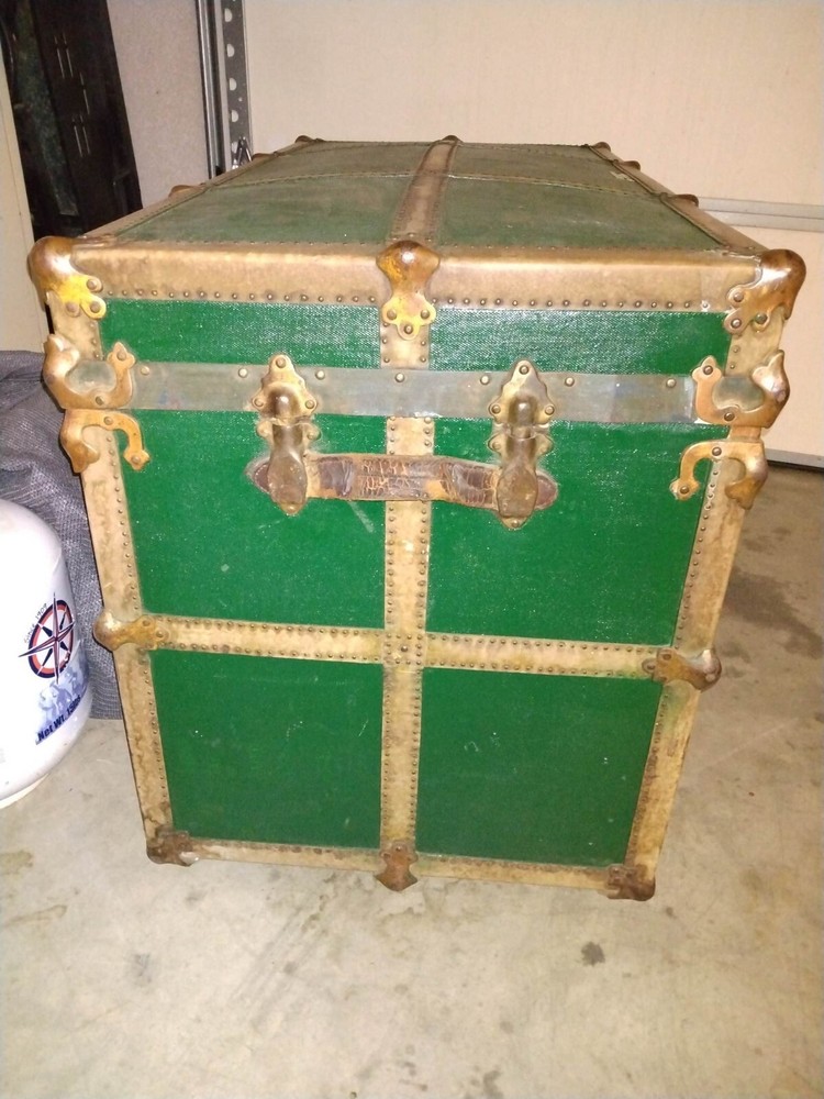 Antique Steamer Trunk 1800-1930 Dome Shape