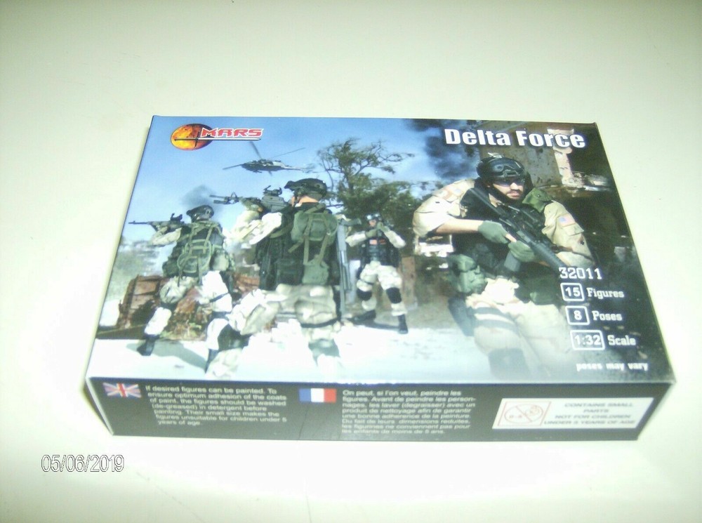 Delta Force, US infantry 15 figures scale 1/32 Mars Figures 32011