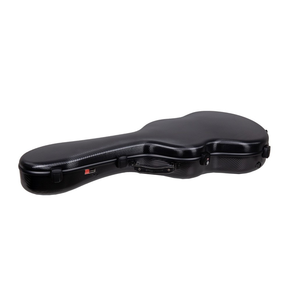 Crossrock Poly Carbon fits 4/4 Classical Guitars-Anti-Scratch Flight Case Black